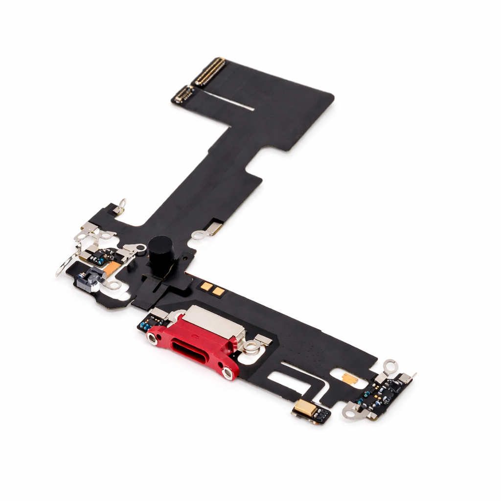 Apple iPhone 13 charging port flex cable (Red) (Original / Used)