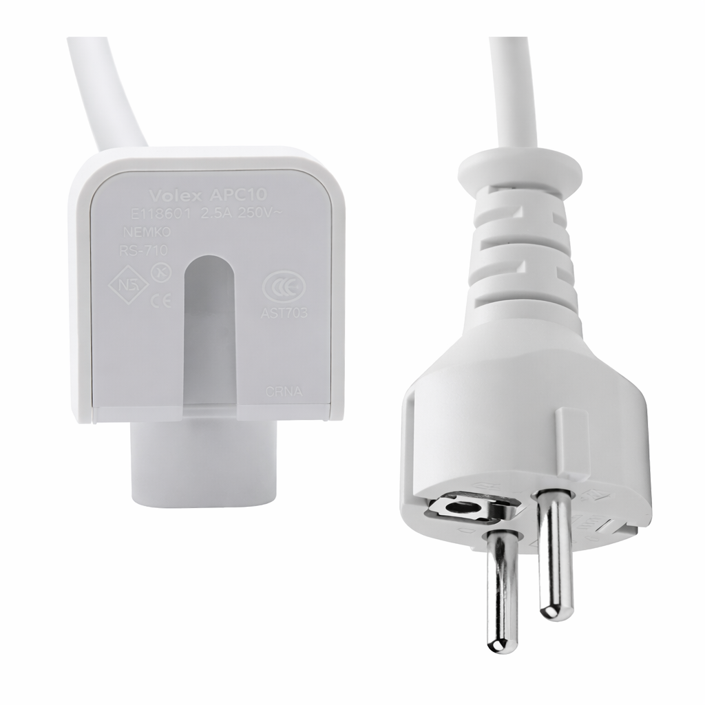 Apple MacBook 60W / 85W EU maitinimo laidas (IEC 60320 C7 / Volex APC7Q) (White) (Original / Used) 1 Apple MacBook 60W / 85W EU maitinimo laidas (IEC 60320 C7 / Volex APC7Q) (White) (Original / Used) 1