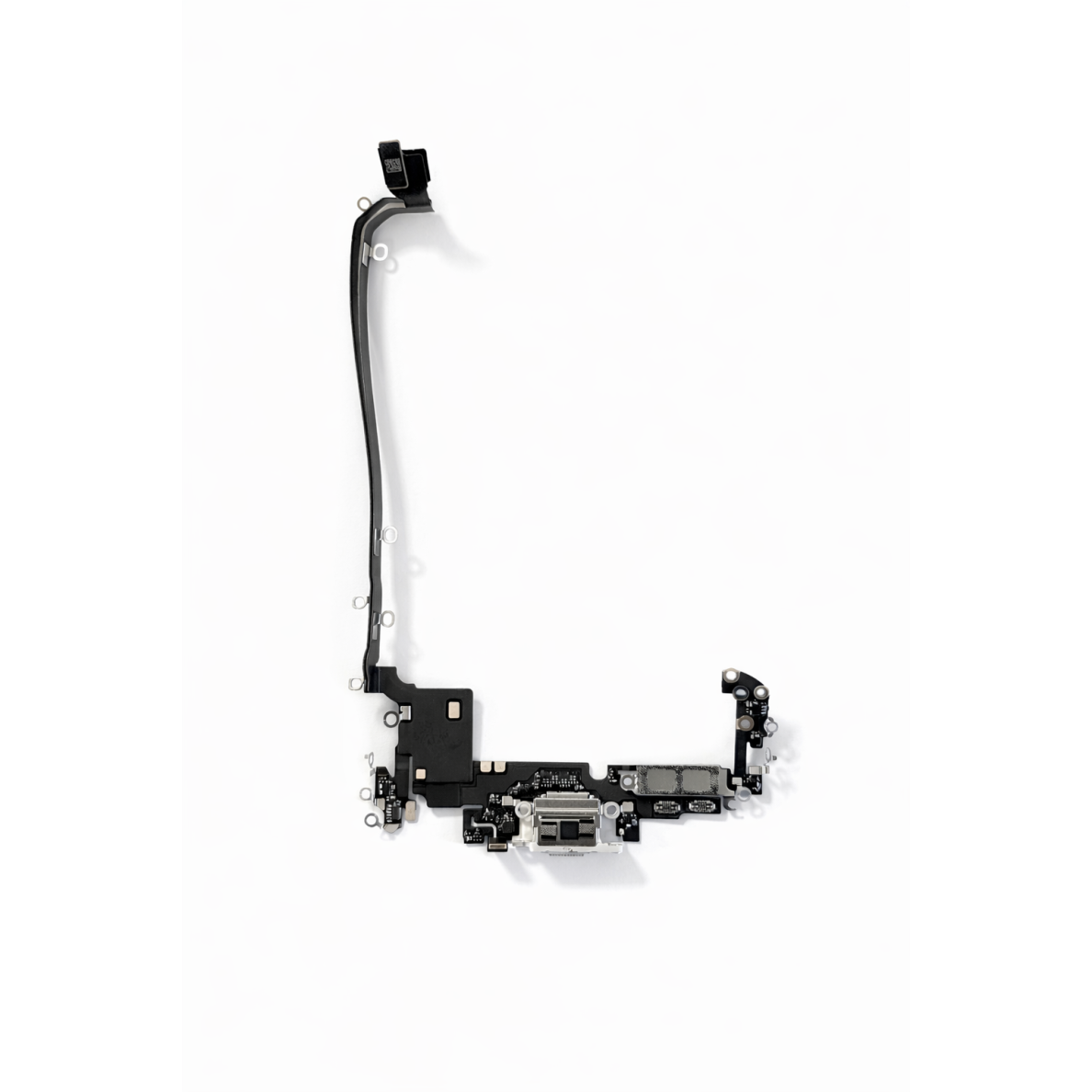 Apple iPhone 17 Pro Max charging port flex cable (Silver) (Original / Used) Apple iPhone 17 Pro Max charging port flex cable (Silver) (Original / Used)