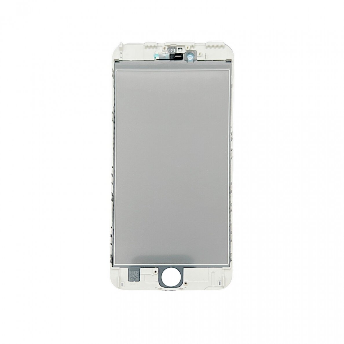 Apple iPhone 6S Plus front glass with frame and OCA + POL white 1