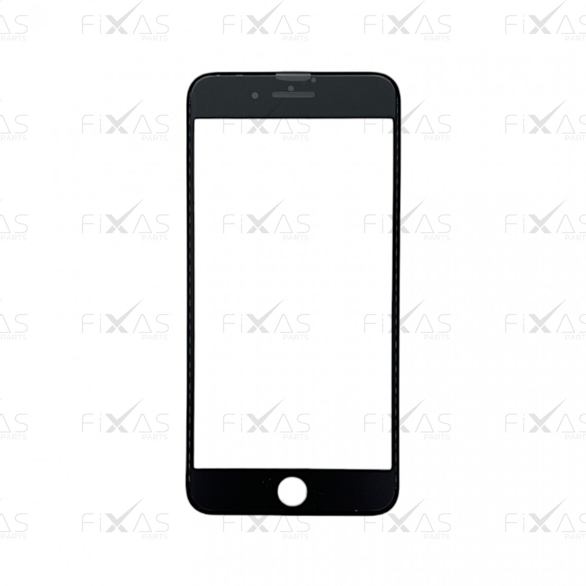 Apple iPhone 8 Plus front glass with frame and OCA black