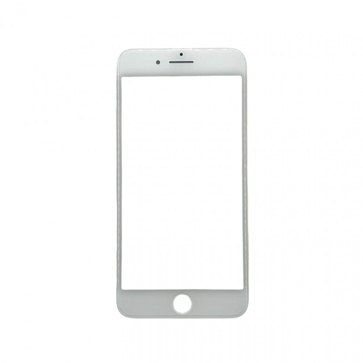 Apple iPhone 8 Plus front glass with frame and OCA white