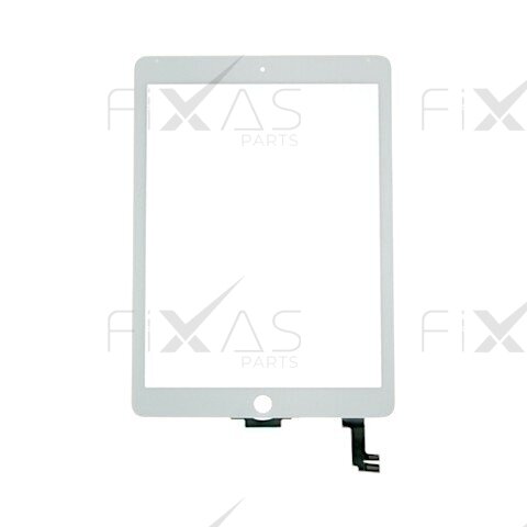 Apple iPad Air 2 lietimui jautrus stikliukas su OCA (Baltas)