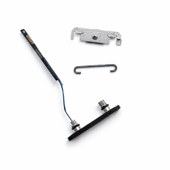 Apple iPhone 17 Pro Max camera control button with flex cable (Silver) (Original / Used) Apple iPhone 17 Pro Max camera control button with flex cable (Silver) (Original / Used)