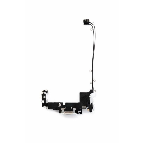 Apple iPhone 17 Pro Max charging port flex cable (Silver) (Original / Used) 1
