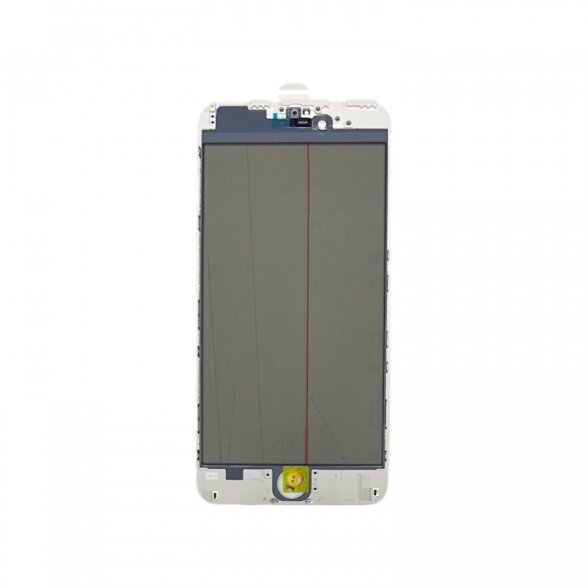 Apple iPhone 6 Plus front glass with frame and OCA + POL white 1