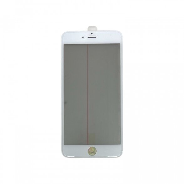 Apple iPhone 6 Plus front glass with frame and OCA + POL white