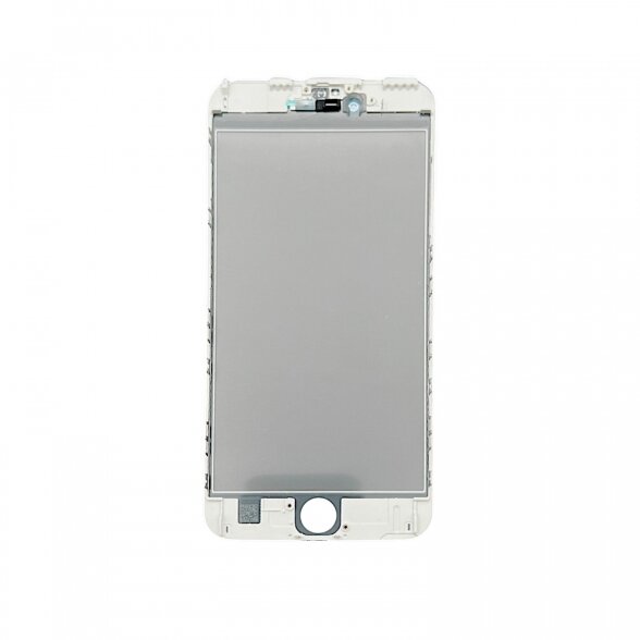 Apple iPhone 6S Plus front glass with frame and OCA + POL white 1
