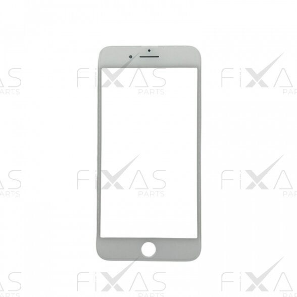 Apple iPhone 7 Plus front glass with frame and OCA white