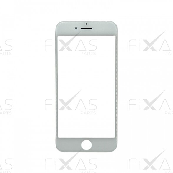 Apple iPhone 8 front glass with frame and OCA white