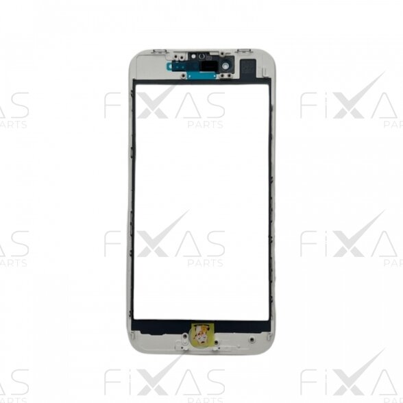 Apple iPhone 8 front glass with frame and OCA white 1