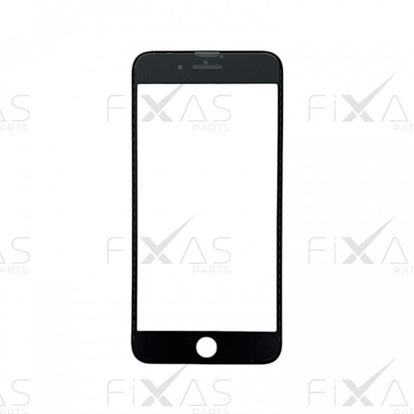 Apple iPhone 8 Plus front glass with frame and OCA black