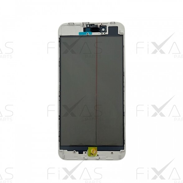 Apple iPhone 8 Plus front glass with frame and OCA + POL white 1