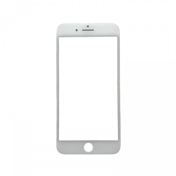 Apple iPhone 8 Plus front glass with frame and OCA white