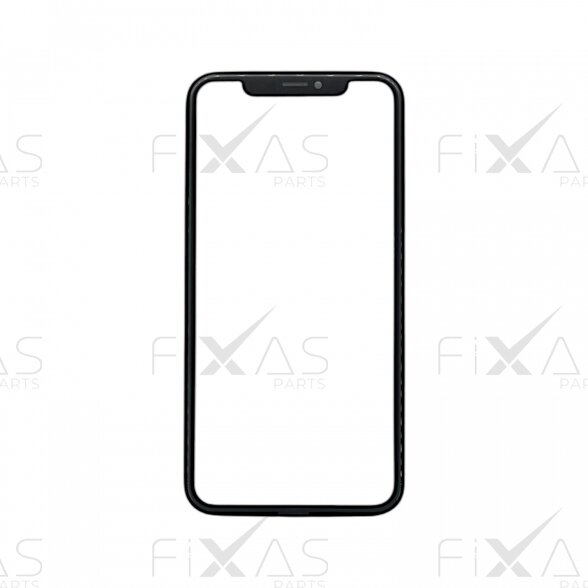 Apple iPhone XR front glass with frame and OCA