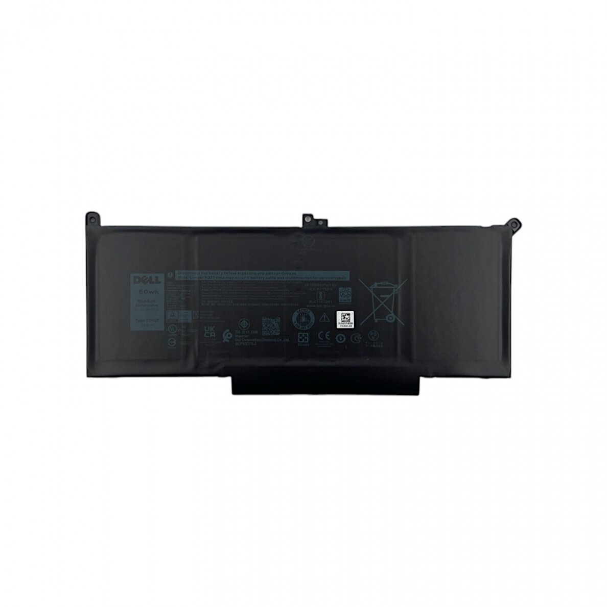 Dell Latitude 7390 / 7480 60Wh 7500mAh 7.6V battery (Service Pack) Dell Latitude 7390 / 7480 60Wh 7500mAh 7.6V battery (Service Pack)