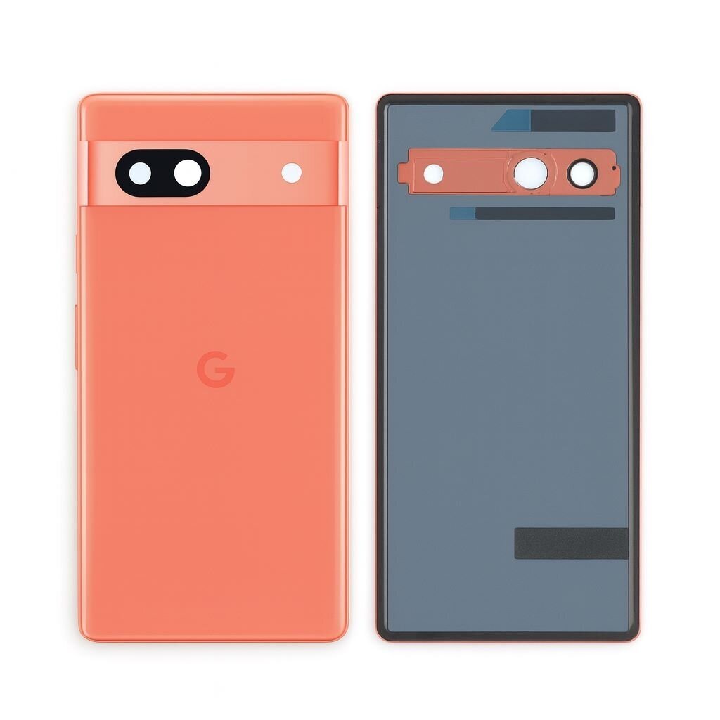 Google Pixel 7A back cover with camera lens (Coral) (Compatible)