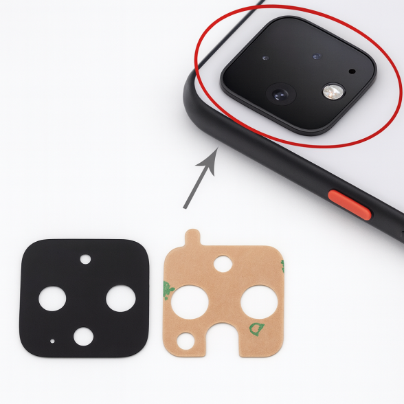 Google Pixel 4 kameros stikliukas Google Pixel 4 kameros stikliukas