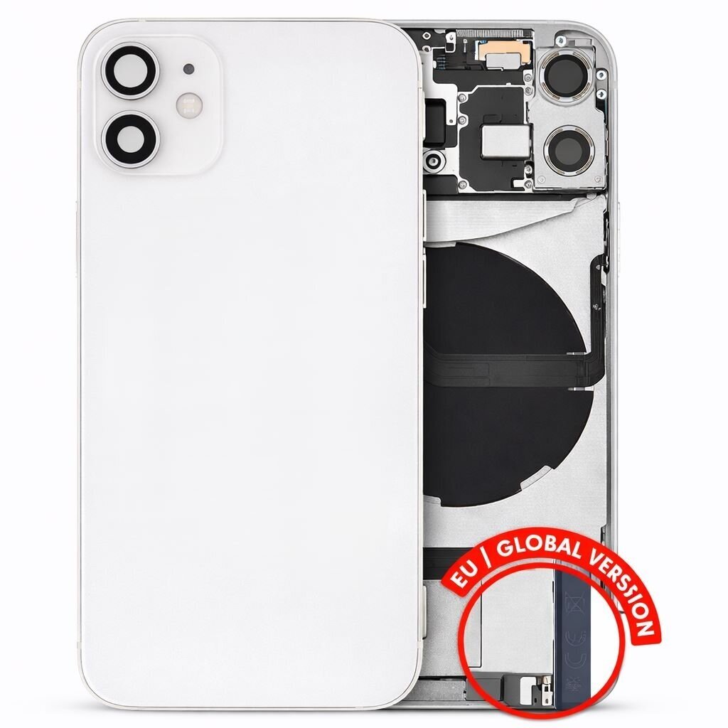 Korpusas + smulkios dalys + krovimo lizdas skirtas iPhone 12 mini (White) (Pulled / Grade A)
