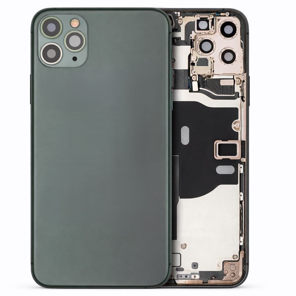 Housing with all small parts and charging port for iPhone 11 Pro Max (Green) (Pulled / Grade A)