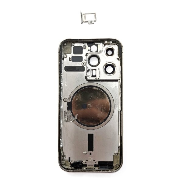 Housing for Apple iPhone 14 Pro (Gold) (EMPTY) (Pulled / Grade B) 1 Housing for Apple iPhone 14 Pro (Gold) (EMPTY) (Pulled / Grade B) 1