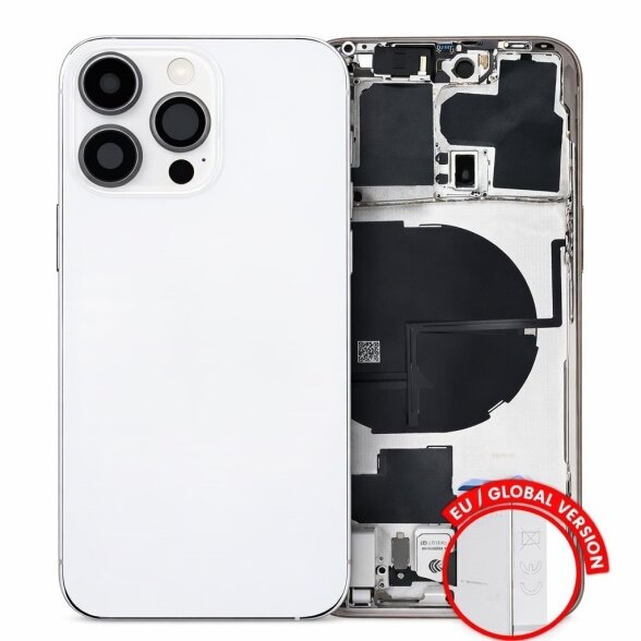 Korpusas skirtas iPhone 14 Pro Max (Empty) (Silver) (Pulled / Grade B) Korpusas skirtas iPhone 14 Pro Max (Empty) (Silver) (Pulled / Grade B)