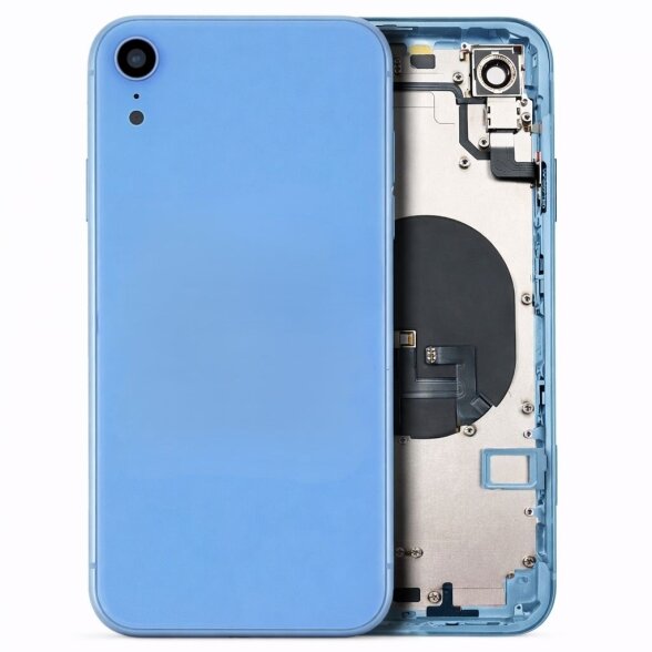 Housing + small parts + charging port + battery for iPhone XR (Blue) (Pulled / Grade B) Housing + small parts + charging port + battery for iPhone XR (Blue) (Pulled / Grade B)