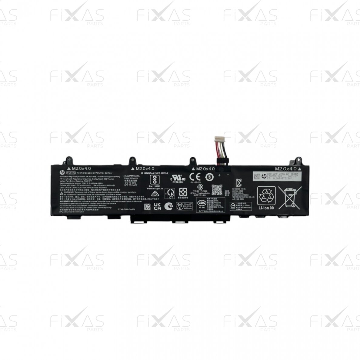HP EliteBook 830 G7 / 835 G7 / 830 G8 / 840 G7 / 845 G7 / 840 G8 53Wh 4.59Ah battery (Service Pack) 1 HP EliteBook 830 G7 / 835 G7 / 830 G8 / 840 G7 / 845 G7 / 840 G8 53Wh 4.59Ah battery (Service Pack) 1