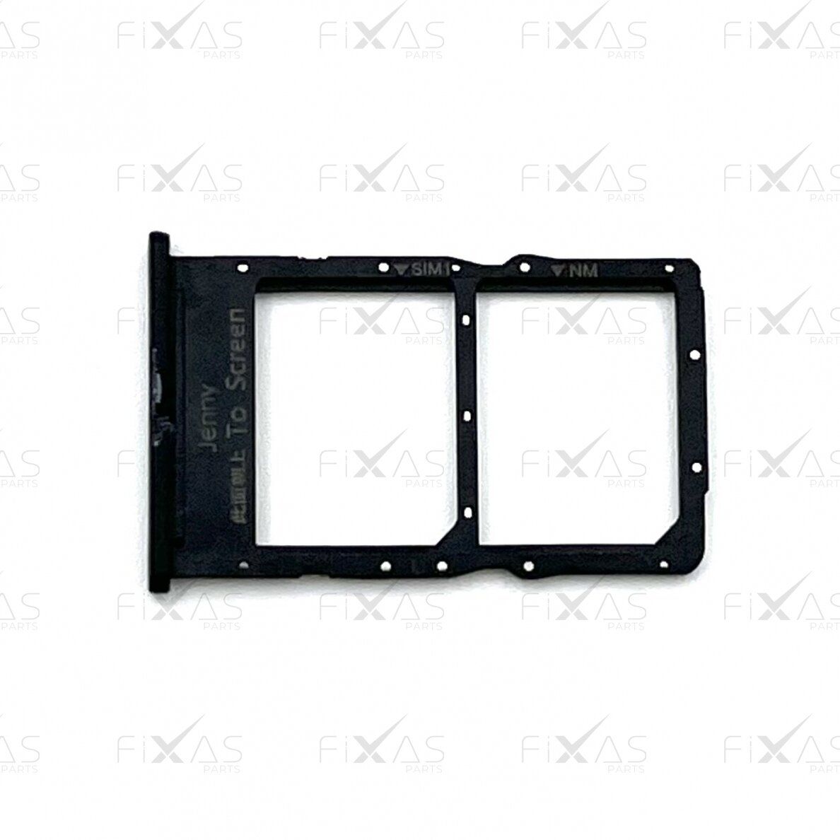 Huawei P40 lite (JNY-LX1) Sim kortelės laikiklis (black) (Originalus / Naudotas)