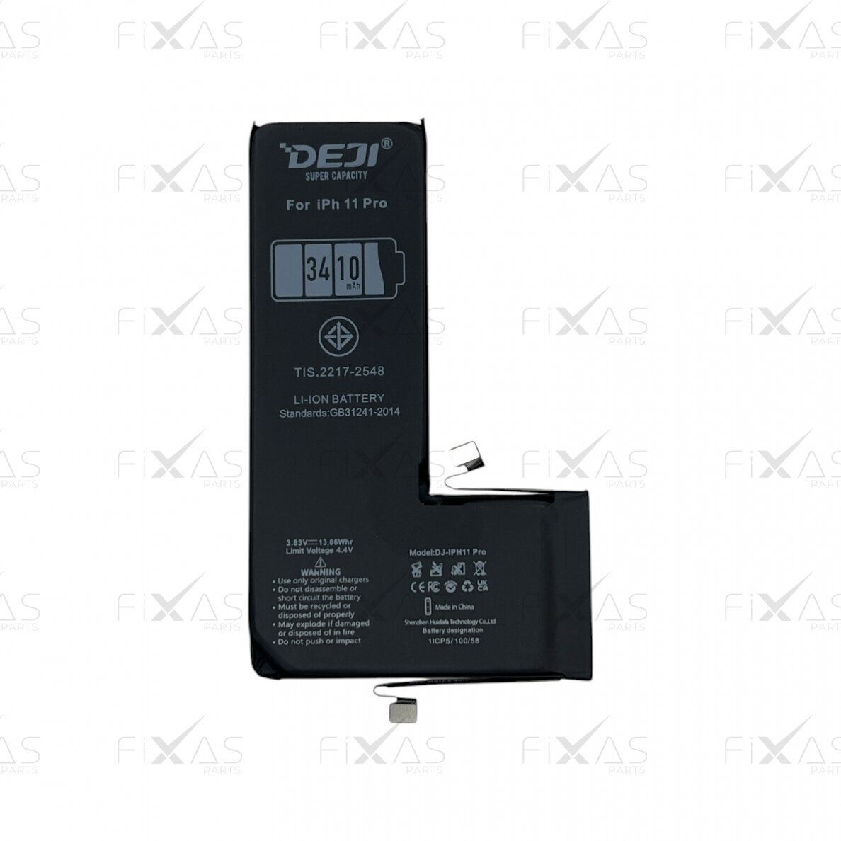 DEJI battery with sticker for iPhone 11 Pro (High Capacity) (Compatible)