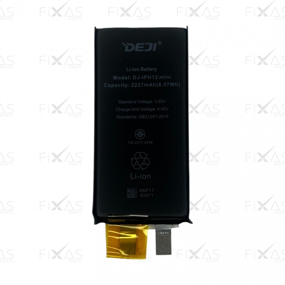 DEJI akumuliatorius su lipduku skirtas iPhone 12 mini (No BMS) (Compatible) 1 DEJI akumuliatorius su lipduku skirtas iPhone 12 mini (No BMS) (Compatible) 1