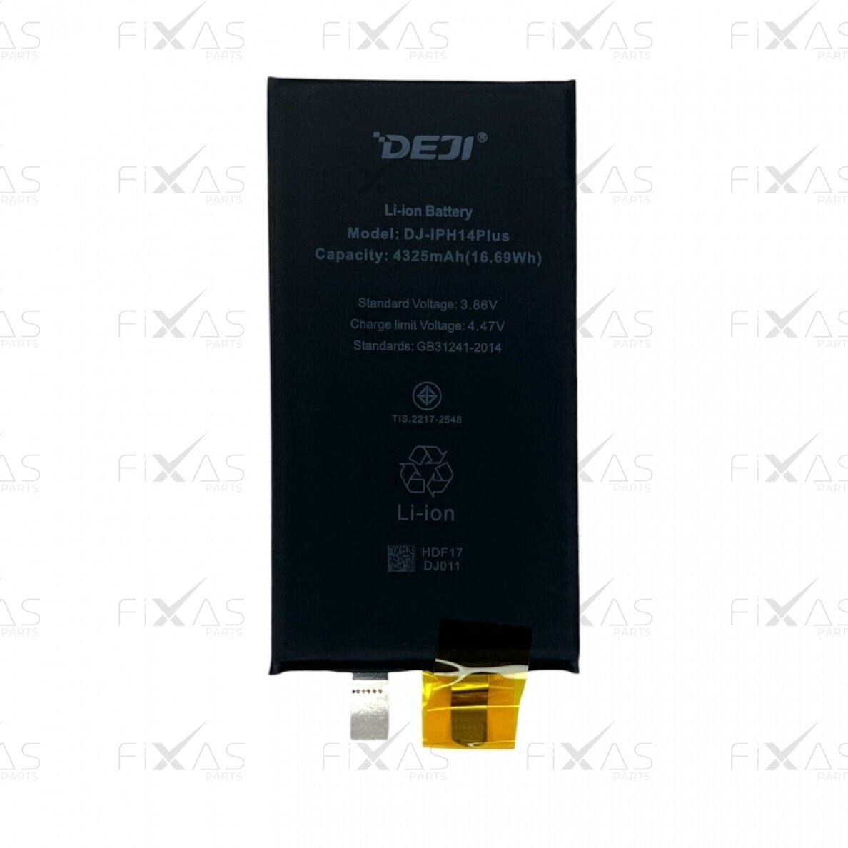 DEJI akumuliatorius su lipduku skirtas iPhone 14 Plus (No BMS) (Compatible) 1 DEJI akumuliatorius su lipduku skirtas iPhone 14 Plus (No BMS) (Compatible) 1