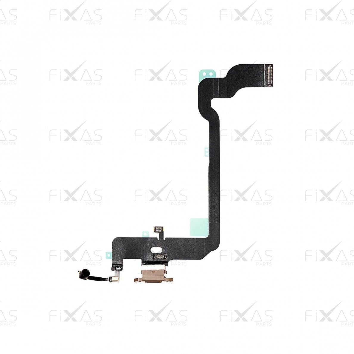 iPhone XS charging port flex cable (Gold) (Original / Used)