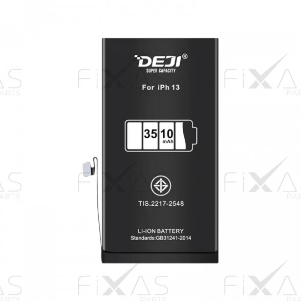 DEJI akumuliatorius su lipduku skirtas iPhone 13 (Padidintos Talpos) (Compatible) 1 DEJI akumuliatorius su lipduku skirtas iPhone 13 (Padidintos Talpos) (Compatible) 1