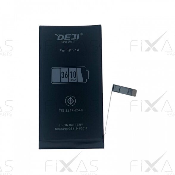 DEJI akumuliatorius su lipduku skirtas iPhone 14 (Padidintos Talpos) (Compatible) 1