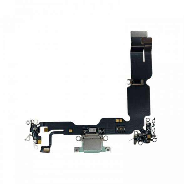 iPhone 15 Plus charging port flex cable (Green) (Original / Used) iPhone 15 Plus charging port flex cable (Green) (Original / Used)