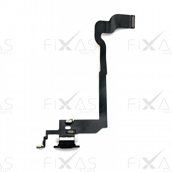 iPhone X charging port flex cable (Silver) (Original / Used) iPhone X charging port flex cable (Silver) (Original / Used)