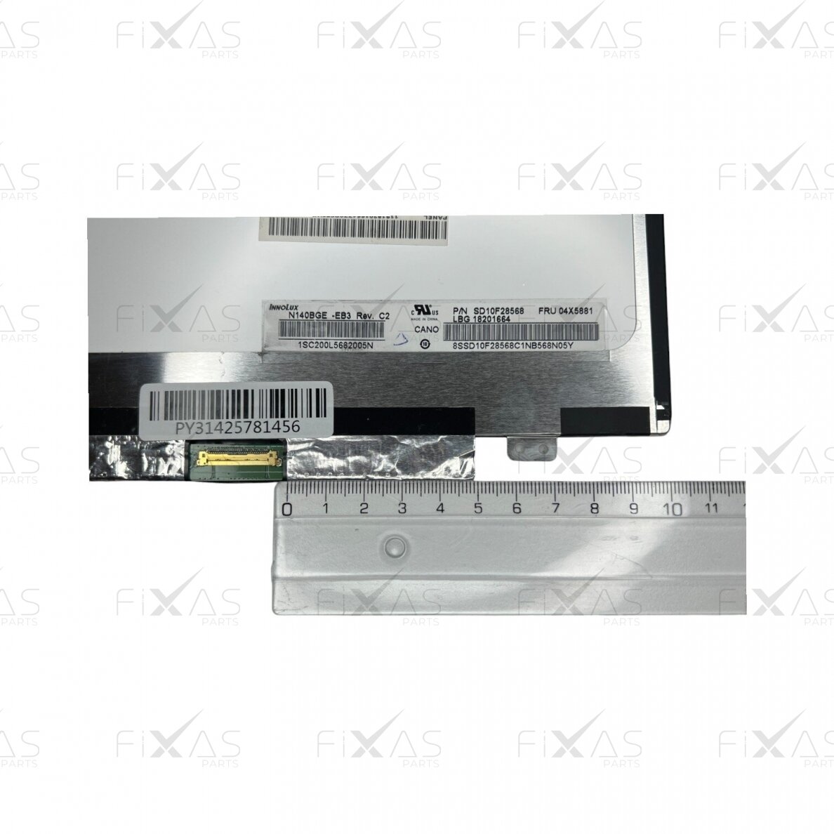 Matrica 14'' 320mm 1366X768, EDP, LED, SLIM, blizgi, su laikikliais (30pin Dešinėje pusėje) 1 Matrica 14'' 320mm 1366X768, EDP, LED, SLIM, blizgi, su laikikliais (30pin Dešinėje pusėje) 1