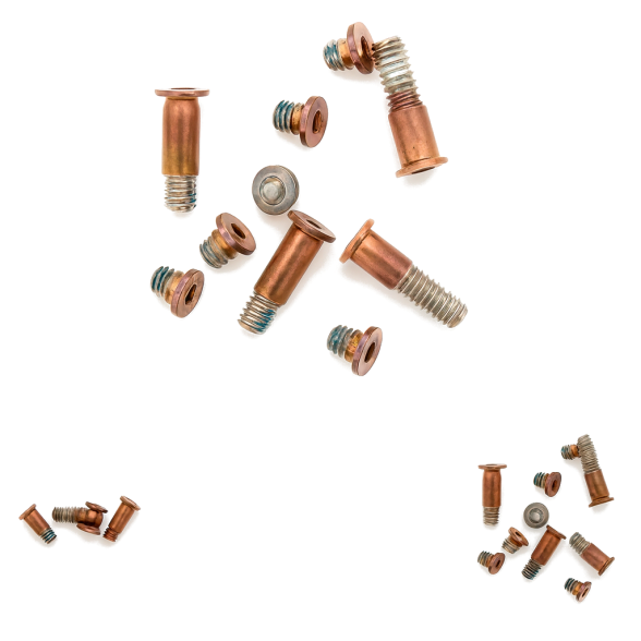 MacBook Air 13″ Retina (A1932 / Late 2018 / Early 2019 / Mid 2019 / A2179 / Early 2020 / A2337 / Late 2020) apatinio dangčio varžtai (Rose Gold) (1 Set) (Compatible) MacBook Air 13″ Retina (A1932 / Late 2018 / Early 2019 / Mid 2019 / A2179 / Early 2020 / A2337 / Late 2020) apatinio dangčio varžtai (Rose Gold) (1 Set) (Compatible)