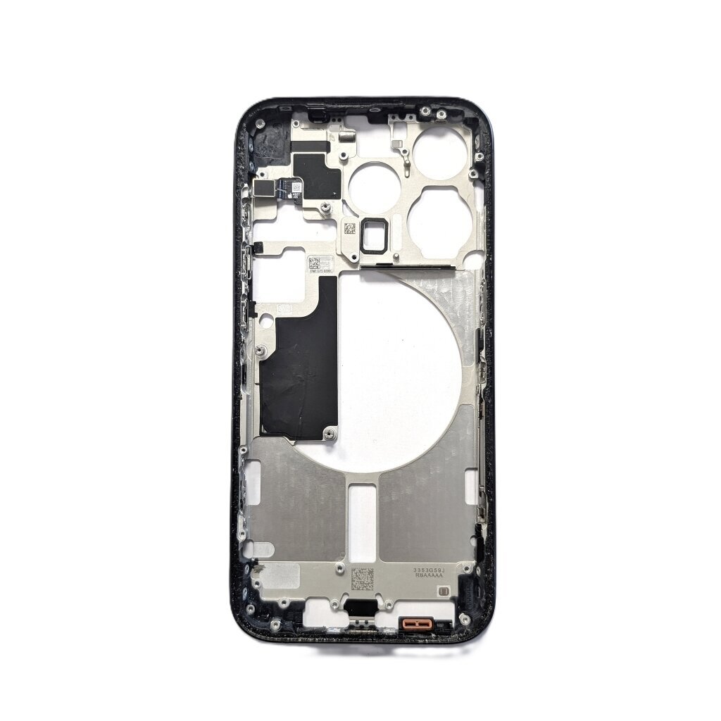 Middle frame for iPhone 15 Pro (EMPTY) (Titanium Blue) (Pulled / Grade A)