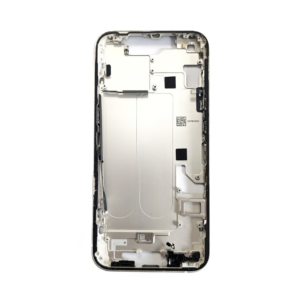 Middle frame + small parts + charging port for Apple iPhone 14 (Starlight) (Pulled / Grade A)
