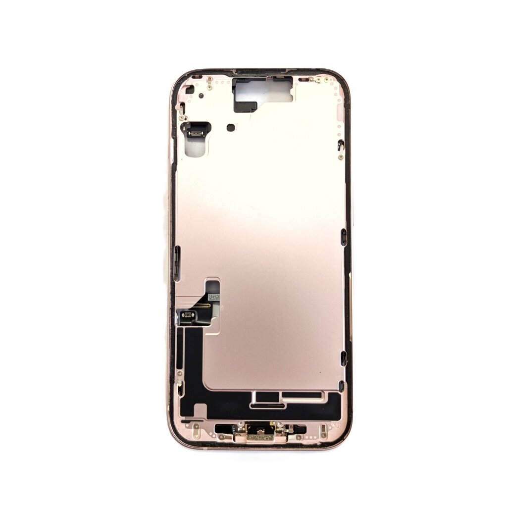 Middle frame + small parts + charging port for Apple iPhone 15 (Pink) (Pulled / Grade A) Middle frame + small parts + charging port for Apple iPhone 15 (Pink) (Pulled / Grade A)