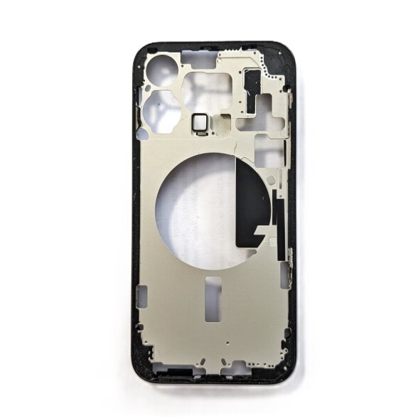 Middle frame for iPhone 15 Pro Max (Black Titanium) (Empty) (Pulled / Grade A) Middle frame for iPhone 15 Pro Max (Black Titanium) (Empty) (Pulled / Grade A)