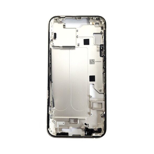 Middle frame + small parts + charging port for Apple iPhone 14 (Starlight) (Pulled / Grade A)