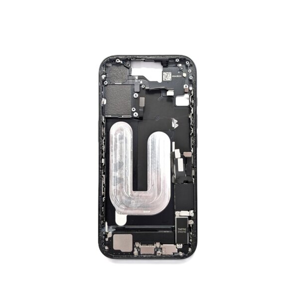 Middle frame + small parts + charging port for iPhone 16 (Black) (Pulled / Grade C) 1 Middle frame + small parts + charging port for iPhone 16 (Black) (Pulled / Grade C) 1