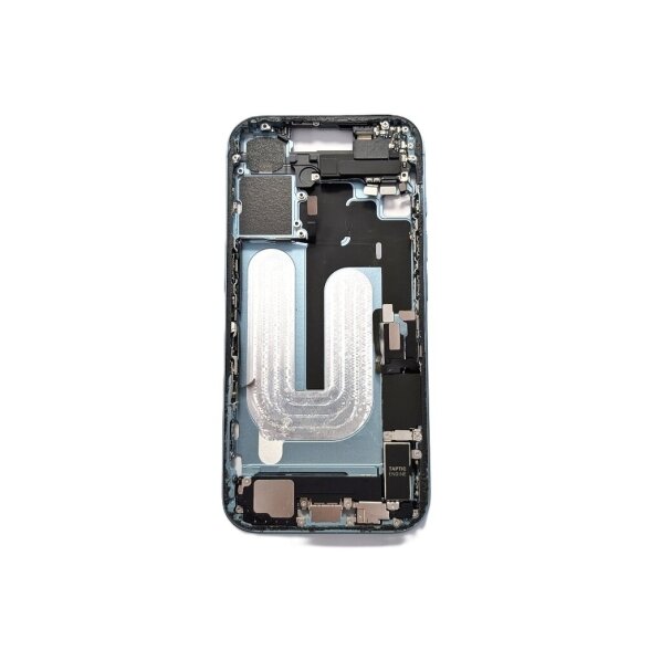 Middle frame + small parts + charging port for iPhone 16 (Teal) (Pulled / Grade C) Middle frame + small parts + charging port for iPhone 16 (Teal) (Pulled / Grade C)