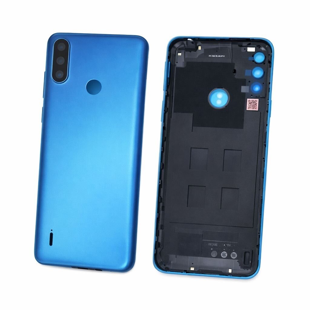 Motorola Moto E7 back cover with camera lens (Blue) (Pulled / Grade B)