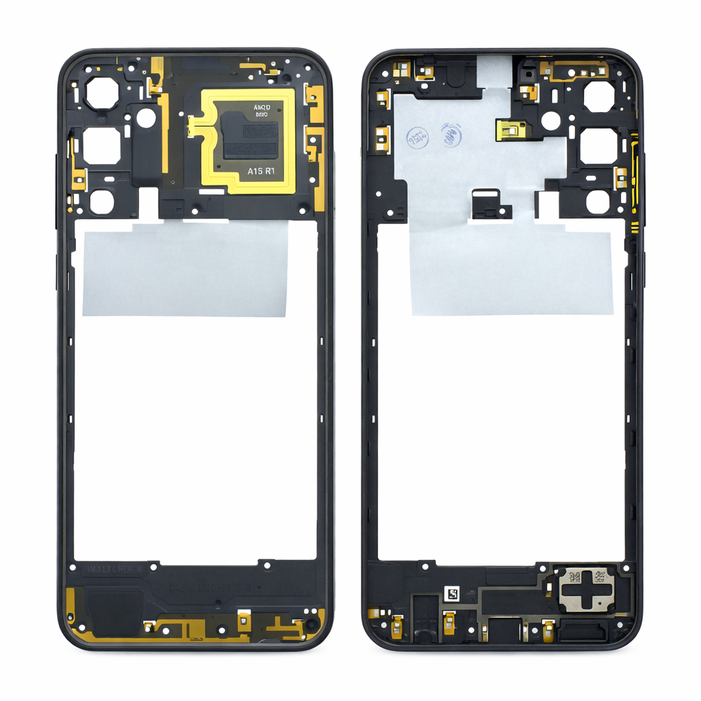 Samsung Galaxy A15 middle frame (Black) (Pulled / Grade B)