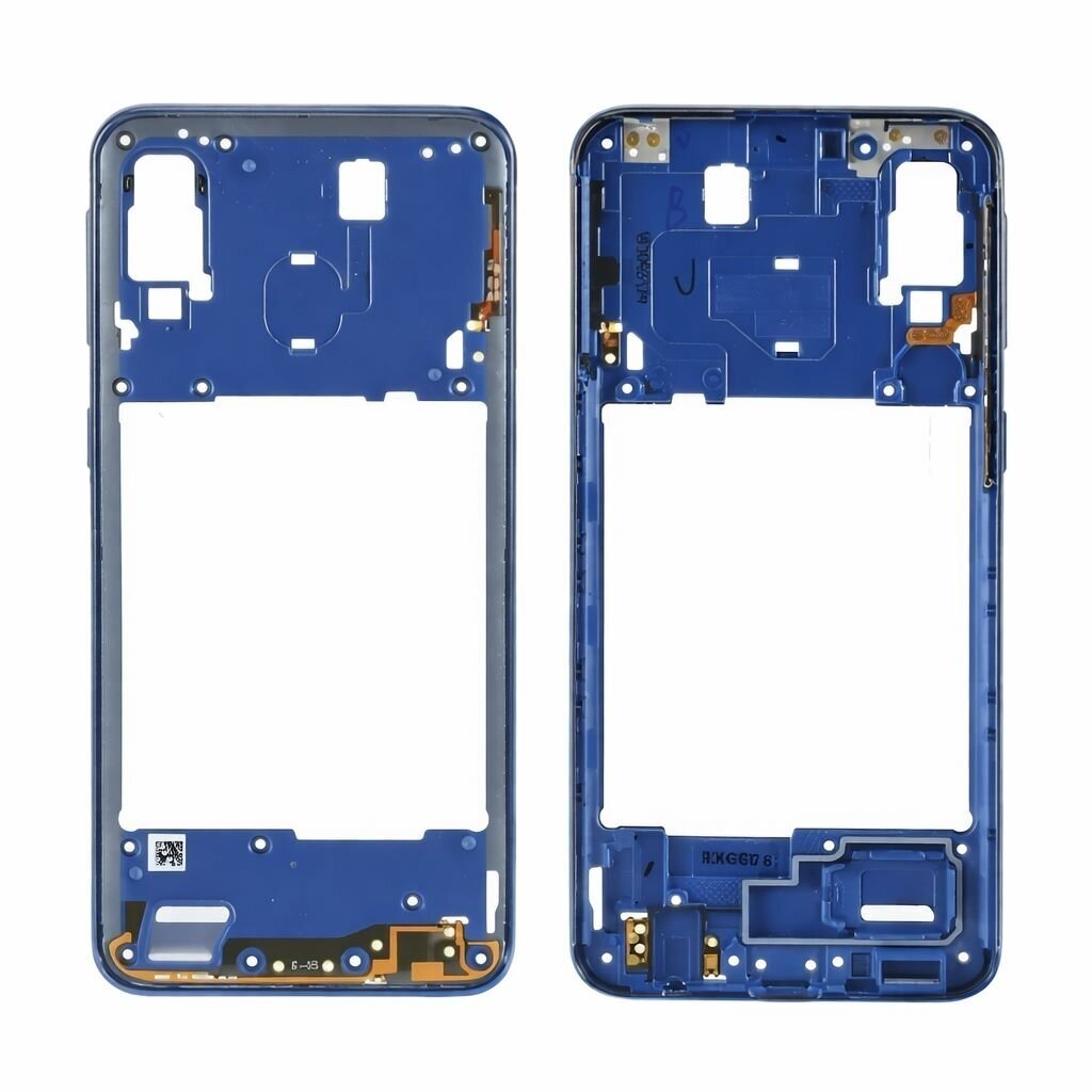 Samsung Galaxy A40 (A405) middle frame (Blue) (Pulled / Grade A) Samsung Galaxy A40 (A405) middle frame (Blue) (Pulled / Grade A)