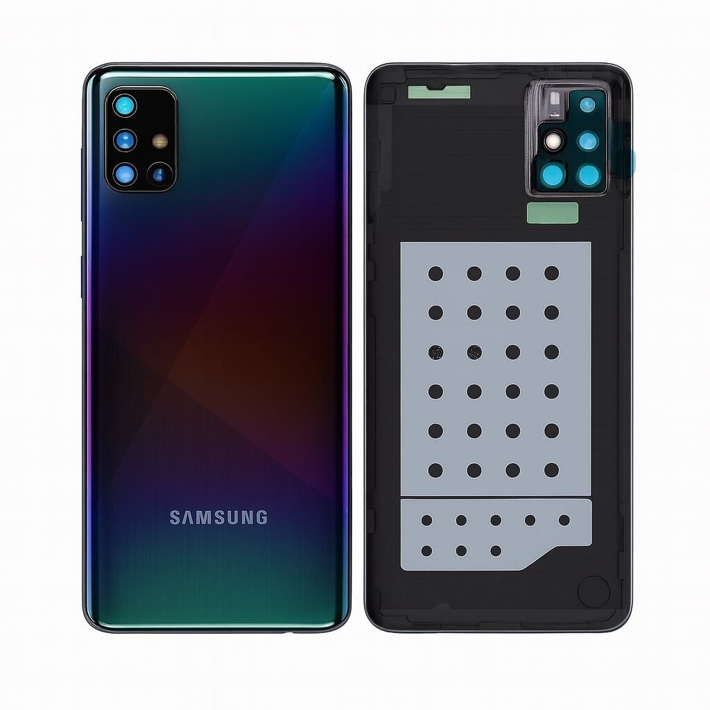 Samsung Galaxy A51 (A515) back cover with camera lens(Prism Crush Black) (Pulled / Grade C)